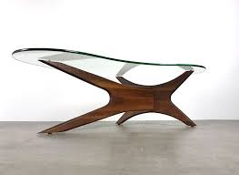 Vintage Mid Century Modern Adrian Pearsall Boomerang Walnut Glass Coffee Table Mid Century Coffee Table Coffee Table Glass Coffee Table