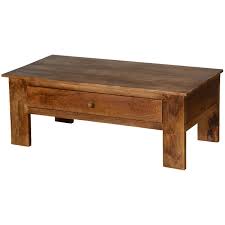 Mango wood coffee table with drawers. Pioneer Rustic Solid Mango Wood 42 Coffee Table W Hidden Drawer