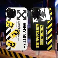 Luxury Off White Cover Case For Iphone 12 11 Pro Max X 8 7 Plus In 2021 White Phone Case White Iphone Case Iphone Cases