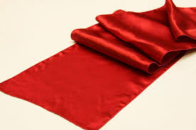 Satin Table Runner Apple Red Chair Bands Dining Table In Kitchen Table Runner And Placemats