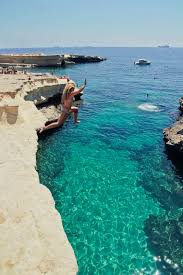 Cliff Jumping At St Peter S Pools In Marsaxlokk The South Of Malta Malta Travel Malta Beaches Places To Travel