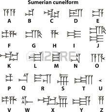 The greek alphabet came next, containing the first two letters alpha, beta from which we get the these letters all had a different look from cuneiform, because even though they were sometimes. Sumerian Cuneiform Ancient Alphabets Sumerian Ancient Writing