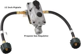 Mr heater propane auto changeover two stage regulator. Buy Flame King Kt12acr6 2 Stage Auto Changeover Lp Propane Gas Regulator With Two 12 Inch Pigtails For Rvs Vans Trailers Online In Indonesia B00izcnos0