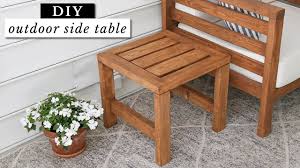 It's easy to build with just straight cuts, a drill and a saw Diy Outdoor Side Table Angela Marie Made