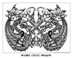 Double dragon upper back tattoodownload on my patreon or here (free) • 2 swatches, red and black • custom thumbnails tags: Double Celtic Dragon Celtic Dragon Celtic Tattoo Celtic Tattoo Designs