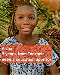Support #Aisha with a #help2kids #Education #Sponsorship Aisha is a bright  and lively 9-year-old girl from the fishing village of Kunduchi, Tanzania.  Since Aisha joined our help2kids Day Care Center she was