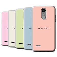 Personalised Custom Pastel Stamp Case For Lg K4 2017 M160 X230 Initial Gel Cover Lg Phone Lg Phone Cases Glitter Phone Cases