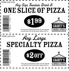 I Love Casey S Pizza And Coupons Pizza Special Fountain Drink Promo Codes