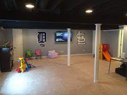 This indoor playroom design, built right under the basement stairs, is quick and easy to build, and comes w. Kids Playroom Basement Finishing Projects Michigan Matrix Basement Systems