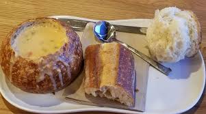 See full list on panerabread.com Summer Corn Chowder In A Bread Bowl With The Bread Cut Out And A Separate Baguette Picture Of Panera Bread Skokie Tripadvisor