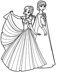 Celebrate winter with these fantastic elsa coloring pages. Free Printable Elsa Anna Coloring Pages Novocom Top