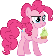 Pinkie Pie Eating A Cupcake Mlp Fim Vector By Ponyengineer Deviantart Com On Deviantart Pinkie Pie My Little Pony Wallpaper Pinkie