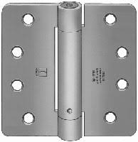 Hager 1744 4x4in Single Acting Spring Hinge Full Mortise Residential Weight Steel Base