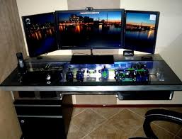 22 Diy Computer Desk Ideas That Make More Spirit Work Enthusiasthome Diy Computer Desk Modern Computer Desk Gaming Computer Desk