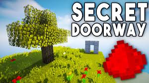 I made a hole in which i placed a redstone repeater, this ensures that a redstone charge will power the repeater which will turn the torch off (and make the pistons retract, which opens the door). Tree Torch Key Hidden Input Minecraft Redstone Tutorial Youtube