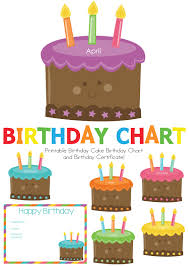 Birthday Chart For Classroom Free Decorate You Classroom With Our Happy Birthday Cake Birthday Chart Comes With 12 Beautifully Coloured Cake Image Birthday Charts Birthday Birthday Certificate