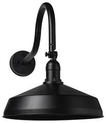 A motion sensor light is attached to a motion sensor. Adjustable Metal Gooseneck Barn Light Farmhouse Outdoor Wall Lights And Sconces By Affordable Quality Lighting Houzz
