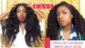 Twist Out On 4b 4c Blow Dried Hair Blow Dry Hair Twist Outs Blow Dry