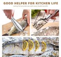 3Pieces Fish Scaler Remover Cleaner Fish Scaler Brush With Stainless Steel  Sawtooth Easily Remove Fish Scales-Cleaning Brush Scraper For Chef And Home  ...