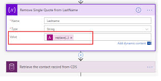 Set quoted_identifier off update dealer names and addressestest set dlr name = replace(dlr name, ', ) setting quoted_identifier off allows the use of double quotes as string delimiters. How To Replace Single Quote From Attribute In Microsoft Flow Microsoft Dynamics 365 Crm Tips And Tricks