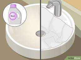 Abrasive scrubbers can scratch the surface. How To Clean And Shine A Porcelain Sink 10 Steps With Pictures