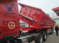3 Axle China Manufacture Side Dump Tipper Truck Semi Trailer ...