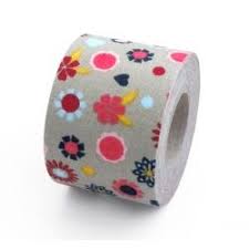 Cinta Adhesiva De Tela De Flores Color Lino Cinta Adhesiva Cintas Cinta De Tela
