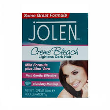 Jolen is also recommended for minimizing noticeable hair on the arms, thighs, back, stomach and other body areas. Jolen Creme Bleach Mild Formula Aloe Vera Lightens Dark Hair 30ml