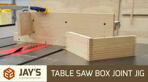 The table saw is one of the most used tools in my shop. Table Saw Box Joint Jig Jays Custom Creations