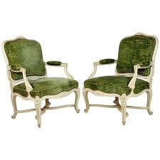 Fine Pair Of Louis Xv Style Painted Chairs 1stdibs Com Painted Chairs Chair Armchair