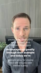 Will you pray with Pastor Jeremy Mattek for the young men in our world?