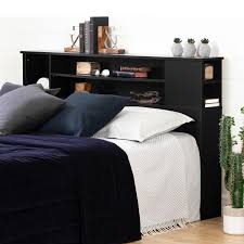 South Shore Vito Full Queen Bookcase Headboard 54 60 Pure Black Home Garden Headboards Footboards Ayianapatriathlon Com