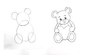 How To Draw Teddy Bear Easy Drawing Step By Step Tutorial Easy Drawings Easy Cartoon Drawings Easy Drawing Steps
