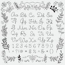 Learn english alphabet letters with pictures and pronunciation below. Black Hand Drawn English Alphabet Letters Numbers And Symbols Royalty Free Cliparts Vectors And Stock Illustration Image 46447353