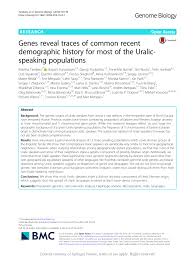 Criminal case è un divertente gioco mobile. Pdf Genes Reveal Traces Of Common Recent Demographic History For Most Of The Uralic Speaking Populations