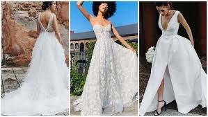 You can go with something very bold, such as white dress with neon trim or very simple white dress with an extravagant head piece. 10 Of The Latest Wedding Dress Trends For 2020 Brides