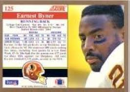 Amazon.com: 1991 Score Football Card #125 Earnest Byner : Collectibles &  Fine Art