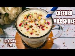Custard Milkshake Iftar Special Dudh Ka Sharbath Iftar Drink Series Milkshake Cook With Fem Youtube Banana Custard Recipe Iftar Recipes Cooking