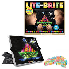 Adults fondly remember their first lite brite, and they often want to pass that memory on to their children. Lite Brite Ultimate Classic With 6 Templates And 200 Colored Pegs Walmart Com Walmart Com