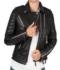 Leather Skin Women Black Padded Diamond Quilted Brando Leather Jacket Leather Jackets Women Womens Black Leather Jacket Leather Jacket