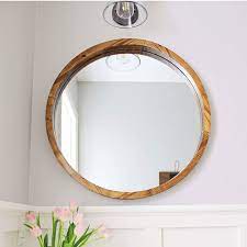 How big is a round wood bathroom mirror? Learn How To Make A Round Wood Framed Mirror For Less Than 50 Free Build Plans For A Round Wood Mirror Diy Proj Diy Mirror Mirror Frame Diy Round Wood Mirror