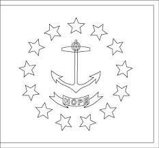 Blank Rhode Island Flag Islands Flag Flag Coloring Pages Rhode Island