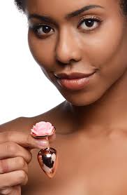 Booty Sparks Petit plug anal rose doré pour femme