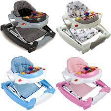 Brauchen kind wirklich eine lauflernhilfe, um den meilenstein zu erlernen oder sind sie überflüssig? Baninni 3in1 Baby Lauflernhilfe Schaukel Gehfrei Lauflernwagen