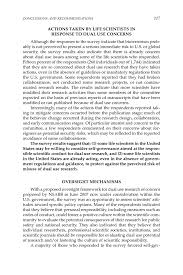4 Conclusions And Recommendations A Survey Of Attitudes And Actions On Dual Use Research In The Life Sciences A Collaborative Effort Of The National Research Council And The American Association For