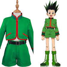 Hunter x Hunter Gon Freecss Cosplay Costume Kids Children Top Pants Outfits  Halloween Carnival Suit - AliExpress