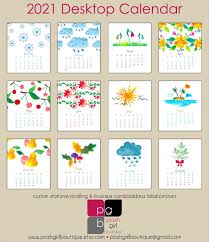 2021 Desk Calendar Watercolor Seasons With Clear Case Etsy In 2020 Calendar Craft Calendar Diy Calendar