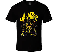 Black Lightning Comic Book Super Hero Tv Series Poster Fan T Shirt In 2020 Heroes Tv Series Hero Tv Black Lightning