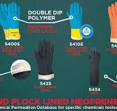 5430 - Orange Neoprene Latex Gloves