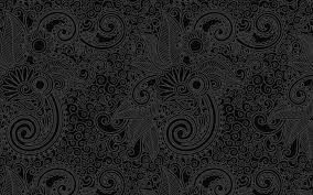 Download, share and comment wallpapers you like. Vk29 Wallpaper Design Flower Line Dark Bw Pattern Wallpaper